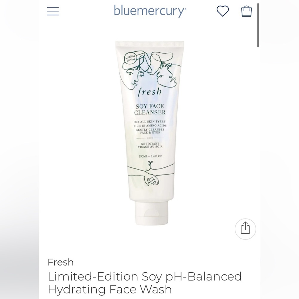 fresh soy face cleanser 250ML